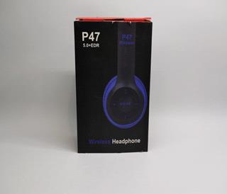 هدفون بلوتوثی WIRELESS HEADPHONE P47 مشکی آبی