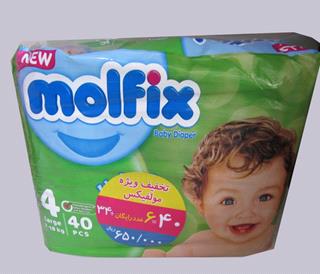 پوشک کودک سایز 4 مولفیکس molfix